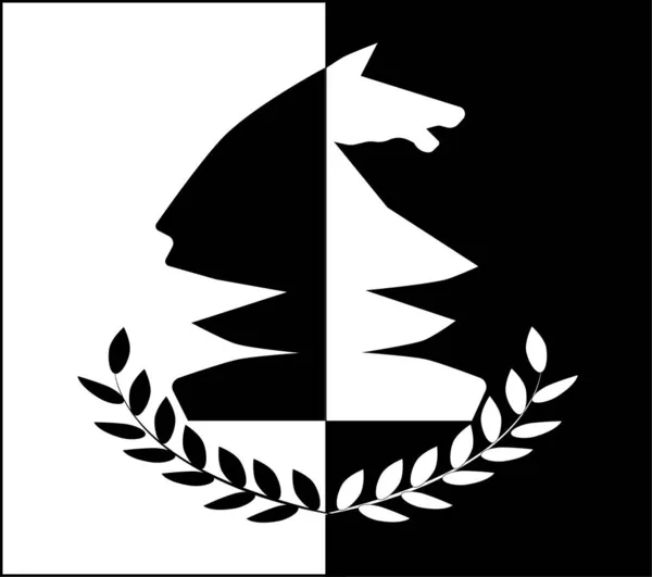 Web.Satranç temalı bir vektör illüstrasyonu. Rozet. Logo. Simge.