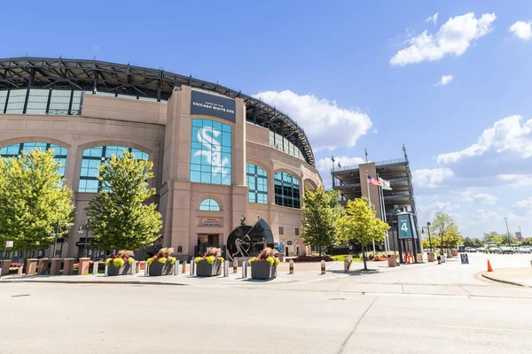 Chicago Usa August 2019 Exteriér Chicago White Sox Guaranteed Rate — Stock fotografie