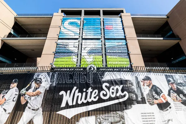 Chicago Usa August 2019 Exteriér Chicago White Sox Guaranteed Rate — Stock fotografie