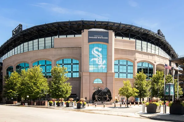 Chicago Usa August 2019 Exteriér Chicago White Sox Guaranteed Rate — Stock fotografie
