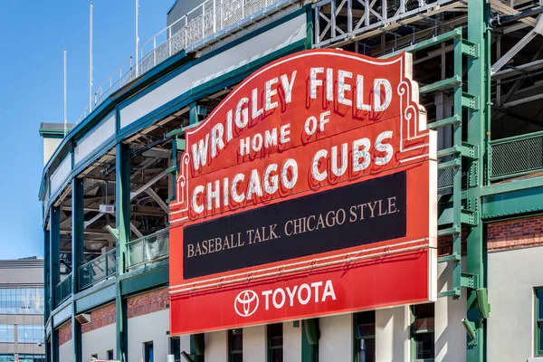 Chicago Usa Března 2019 Hlavní Liga Baseballu Stadionu Chicago Cubs — Stock fotografie