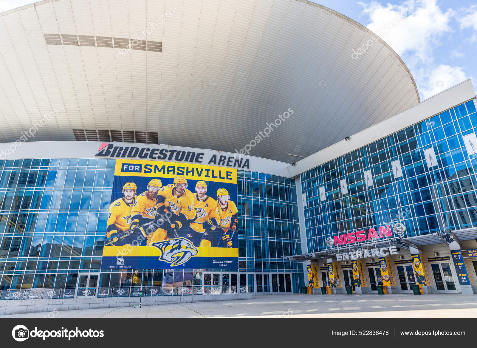 Nashville Predators Bridgestone Arena Hockey Stadium Blueprint 
