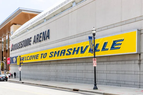 Nashville Abd Nisan 2021 Bridgestone Arena Nashville Şehir Merkezinde Yer — Stok fotoğraf