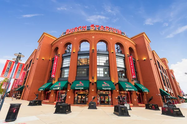 St. LOUIS, MO - 10 Ağustos 2018 Busch Stadyumu St. Louis Cardinals 'ın evidir. Stadyuma 2006 yılında 