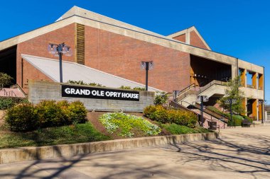 NASHVILLE, TN, USA - February 27, 2018: The Grand Ole Opry is one of the most famous music venues since being created in 1925, especially for Country and Western musical acts. clipart