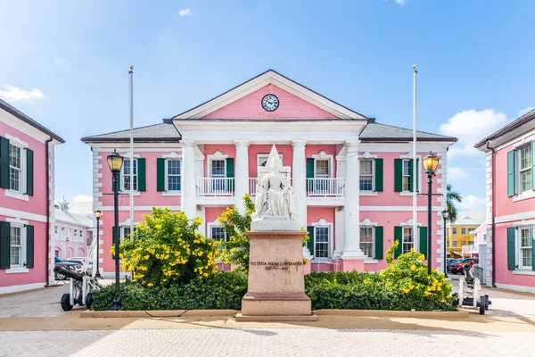 Nassau Bahamas Octubre 2019 Parliament Square Grupo Edificios Gubernamentales Que —  Fotos de Stock