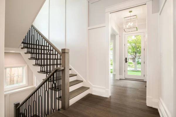 Chicago Usa August 2019 New Construction Home Wrought Iron Railing — Stock Photo, Image