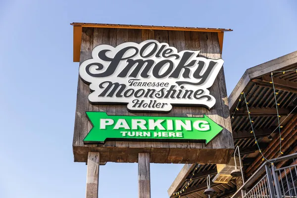 Gatlinburg Usa March 2021 Ole Smoky Distillery Terletak Pusat Kota — Stok Foto