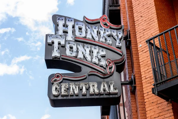 Nashville Usa Maart 2021 Honkytonk Central Een Van Populairste Bars — Stockfoto