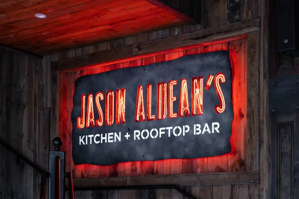 Nashville Usa Maart 2021 Jason Aldean Kitchen Rooftop Bar Country — Stockfoto