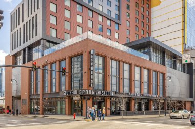 NASHVILLE, TN, ABD - 28 Mart 2021: Nashhouse Güney Kaşığı ve Salonu