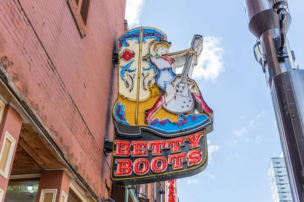 Nashville Usa Maart 2021 Betty Boots Een Damesboetiek Met Laarzen — Stockfoto