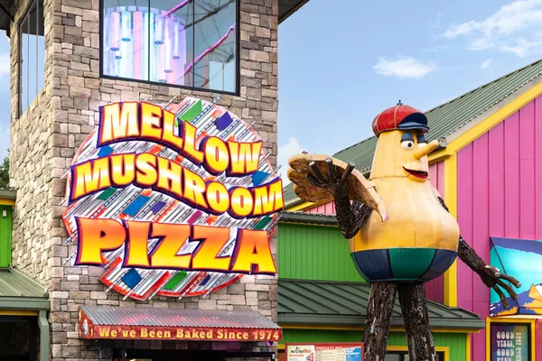 Pigeon Forge Usa August 2022 Mellow Gombás Pizza Pigeon Forge — Stock Fotó