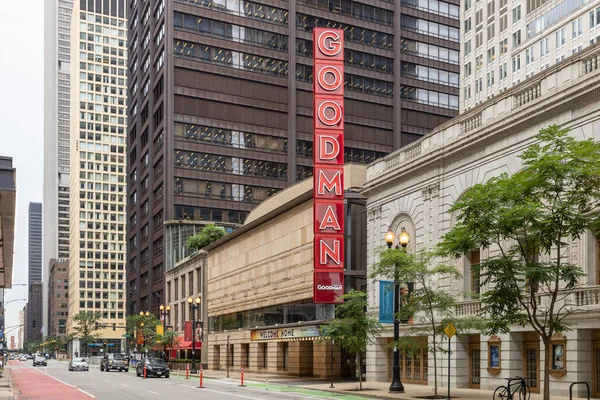 Chicago Usa Juli 2022 Das Goodman Theatre Ist Eine Professionelle — Stockfoto