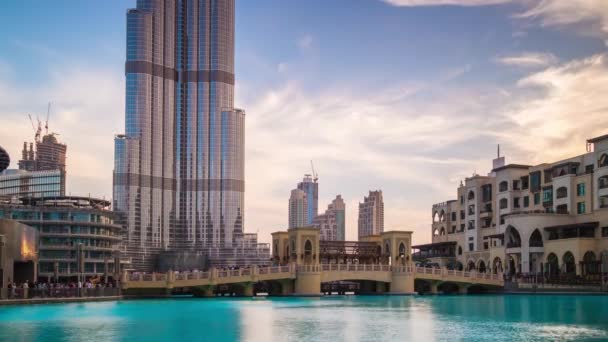 Dubai Emiratos Árabes Unidos Enero 2017 Día Ciudad Dubai Edificio — Vídeos de Stock