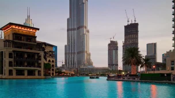 Dubai Ηνωμένα Αραβικά Εμιράτα Ιανουαρίου 2017 Ημέρα Ώρα Ντουμπάι Πόλη — Αρχείο Βίντεο