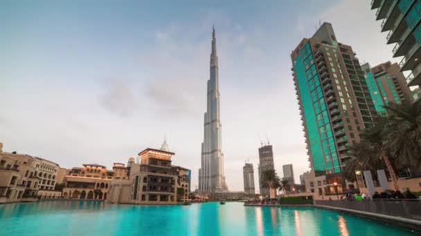 Dubai Sae Června 2017 Denní Čas Město Dubai Nejvyšší Budova — Stock video