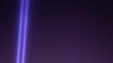 Manhattan Anma Günü gece lambaları 11 Eylül 'den 4K zaman ayarlı