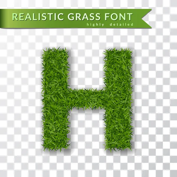 Grass Letter Alphabet Design Capital Letter Text Green Font Isolated Ilustrações De Stock Royalty-Free