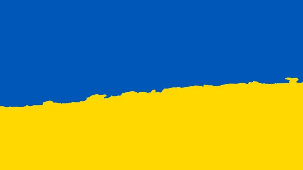 우크라이나 창의적 디자인 고립됨 파란색 노란색으로 국가의 엠블럼 우크라이나 애국심 — 스톡 벡터
