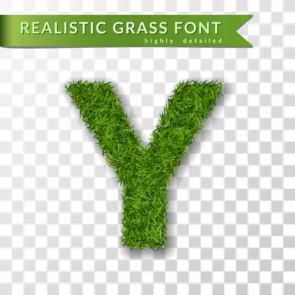 Grass Letter Alphabet Design Capital Letter Text Green Font Isolated Royalty Free Stock Vektory