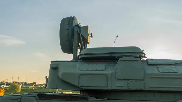 Panoramablick Auf Das Freilichtmuseum Alter Militärischer Ausrüstung Militärfahrzeug Für Public — Stockfoto