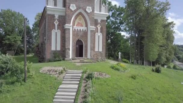 Antigua Iglesia Ortodoxa Antigua Santa Bárbara Pueblo Raitsa Región Grodno — Vídeos de Stock