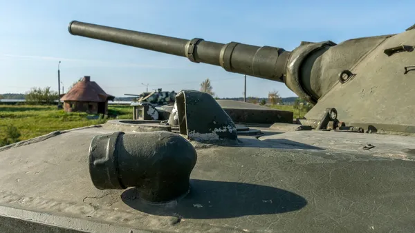苏联步兵战斗车Bmp的特写 两栖履带式步兵战车 历史军事概念 — 图库照片