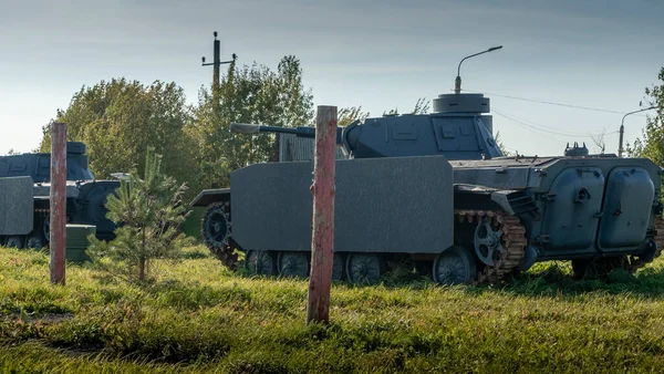 Vintage Duitse Tweede Wereldoorlog Gepantserde Zware Gevechtstank Klaar Het Slagveld — Stockfoto