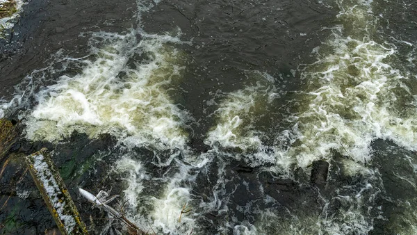 Kokande Vatten Kall Flod Abstrakt Bakgrund Utrymme För Text Naturbegrepp — Stockfoto