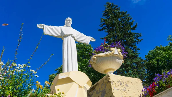 Kopie Van Het Beeld Van Christus Verlosser Spreidde Zijn Armen — Stockfoto