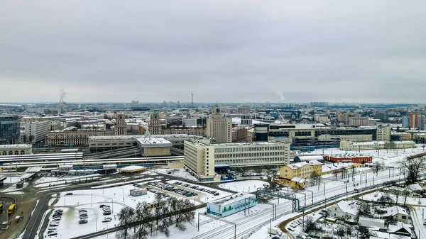 Piękny Widok Górną Część Miasta Wieżą Telewizyjną Diabelskie Młyny Fabryka — Zdjęcie stockowe