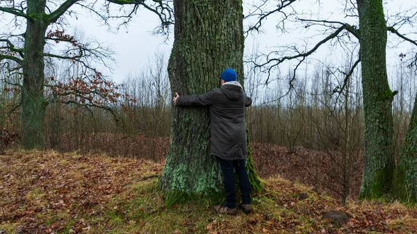 Winter Solstice Worship Pagan Gods Trees Ancient Pagan Temple Nature — Stock Photo, Image