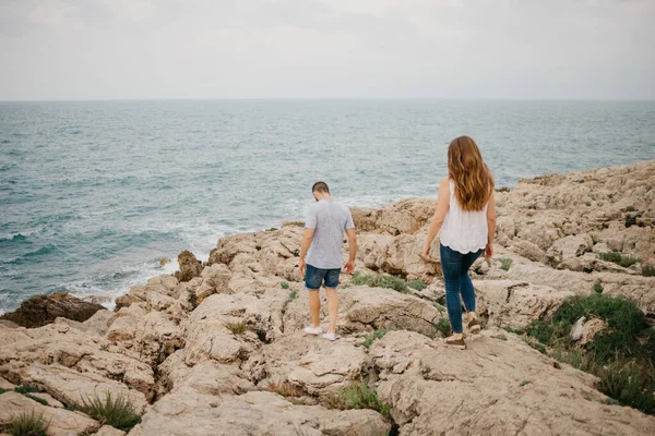 Ein Foto Von Hinten Von Einem Hispanischen Mann Und Seiner — Stockfoto