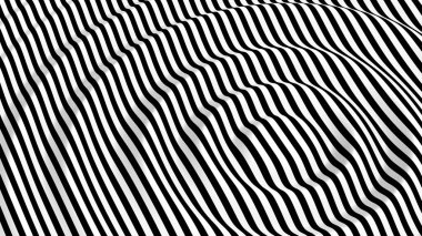 3D Sürreal Çizgili Desen Arkaplan, Optik İllüzyon İllüzyonu