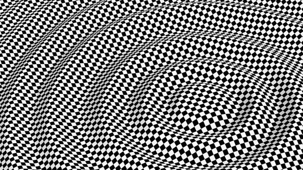 Фон Surreal Checker Pattern Оптическая Иллюзия — стоковое фото