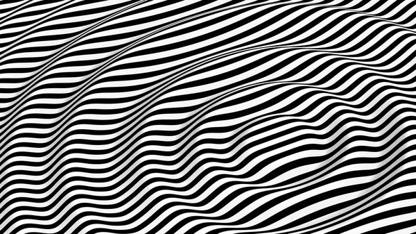 Сюрреалистический Полосатый Фон Оптическая Иллюзия Иллюзия — стоковое фото