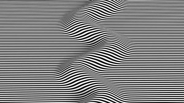 Surreal Striped Pattern Background Optical Illustration — 스톡 사진