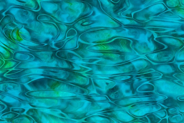 Abstract Achtergrond Blauw Turquoise Groen Met Mooi Water Rimpel Effect — Stockfoto