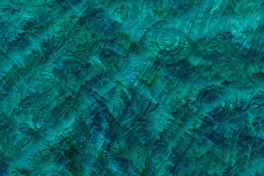 Güzel taranmış asimetrik desenli yeşil, mavi ve turkuazlı soyut arkaplan