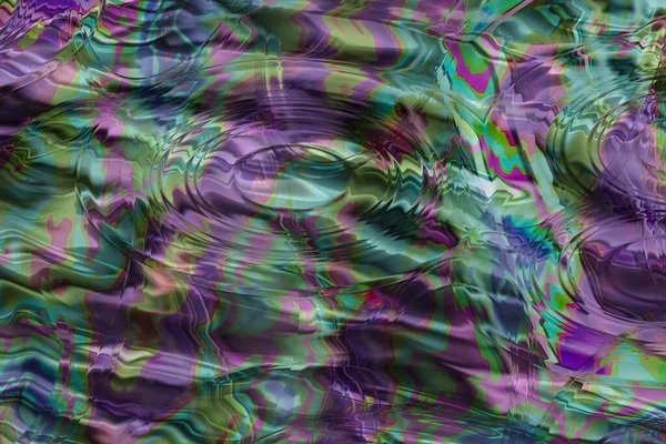 Fundo Abstrato Roxo Verde Com Bom Efeito Ondulação Água — Fotografia de Stock