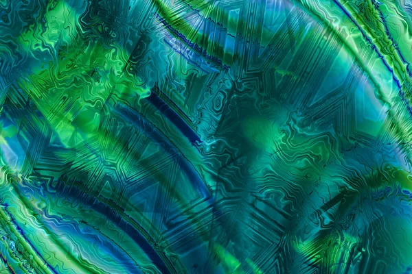 Abstrakter Hintergrund Grün Blau Und Türkis Mit Hübsch Gebürstetem Asymetrischem — Stockfoto