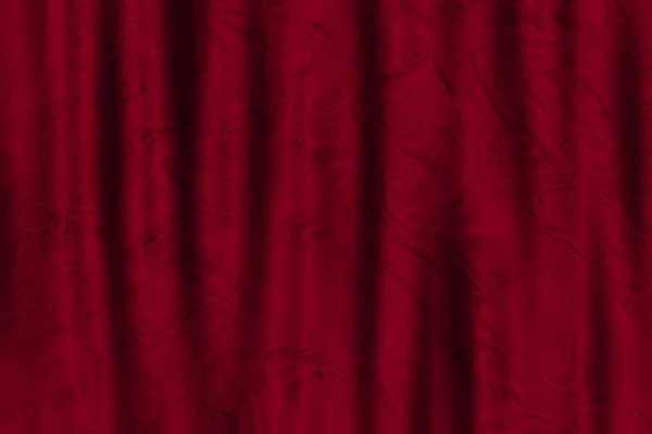 酒用红缎子色泽的窗帘背景质感与精致的笔刷图案 — 图库照片
