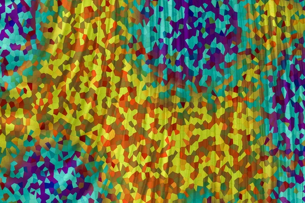 Abstract Gordijn Achtergrond Textuur Geel Paars Blauw Rood Met Satijnen — Stockfoto