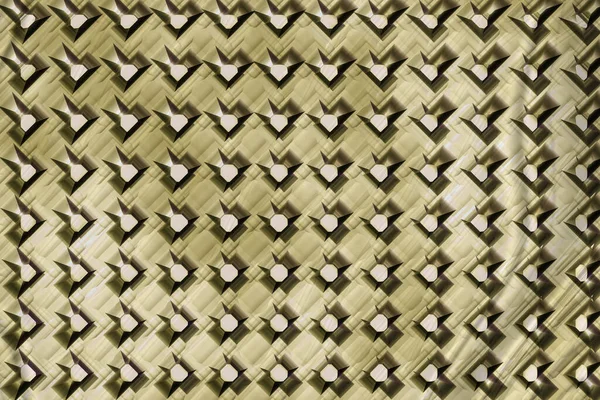Hliníková Deska Diamantovou Strukturou Zlaté Barvě — Stock fotografie