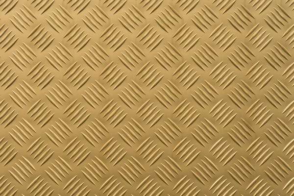 Pozadí Diamantové Texturované Hliníkové Desky Zlaté Barvě — Stock fotografie