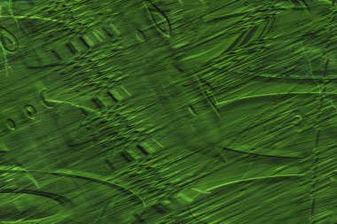 Güzel fırçalanmış dokuya sahip yeşil renkli soyut arkaplan dokusu
