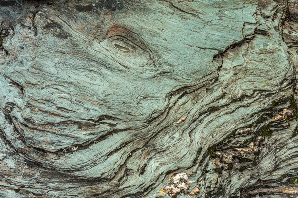 Hintergrund Eines Erodierten Schieferfelsens Mit Schönem Muster Aus Spülwasser — Stockfoto