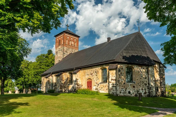 Medieval Church Saint Nicholas Arboga Sweden Built Century Summer Sunlight — Stock Photo, Image