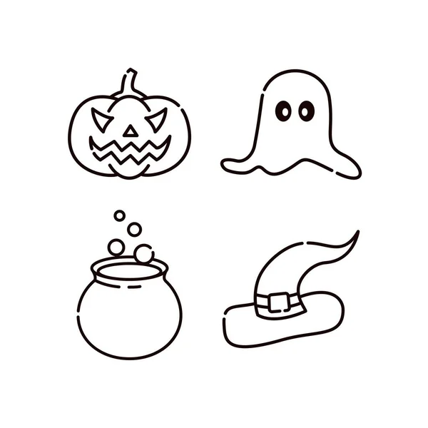 Cadılar Bayramı 'nın görsel vektör grafiği. Cadılar Bayramı için mükemmel, Cadılar Bayramı için, vs..